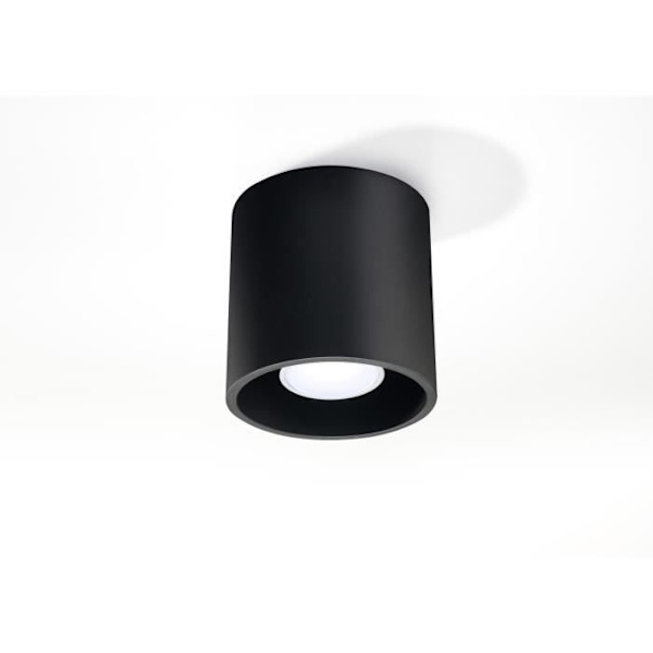 ORBIS Takljusspot Modern Loftdesign för sovrum Vardagsrum Trappor Korridor - Svart - SOLLUX - GU10 - Aluminium
