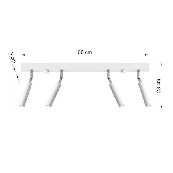 EYETECH 4 Taklampa Modern Loft Design för sovrum Vardagsrum Trappor Korridor - Vit