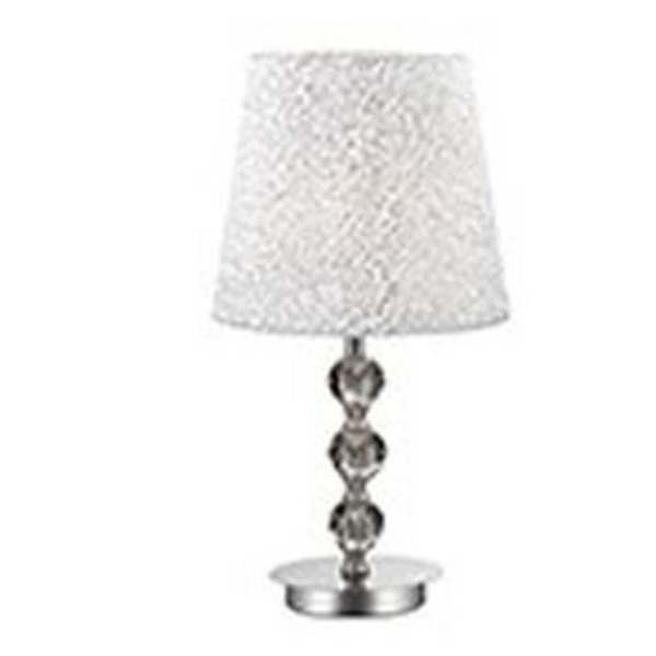 Ideal Lux Le Roy TL1 Medium, Krom, Krom, Metal, Polyvinylchlorid, Soveværelse, Stue, IP20, E27, 1 pære(r) Krom