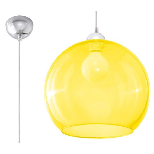 BALL E27 LED Pendel Modern Loft BOHO Vintage Design Corridor - Gul