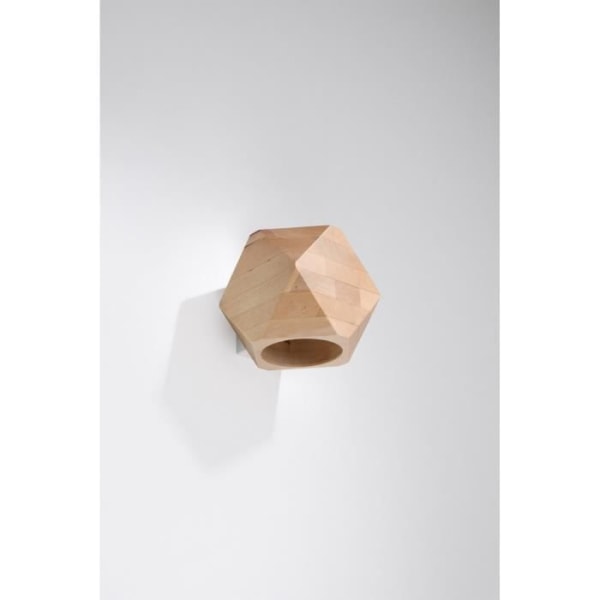 Væglampe - SOLLUX - Woody - Naturligt træ - 1x G9 - 40W - Moderne design