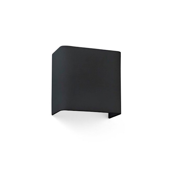 Væglampe - FARO - Sort Bomuld - 20,5 cm - E27 - IP20 Sort