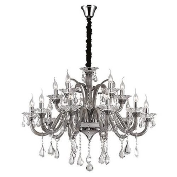Ideal Lux COLOSSAL SP15, Soveværelse, Børneværelse, Spisestue, Stue, Grå, IP20, Overflade, Rund, Glas, Metal Grå