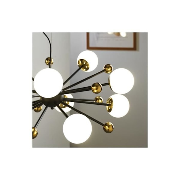 Hængende lampe - Onli - BILLO - Sfæisk - Sort - Metal - E14