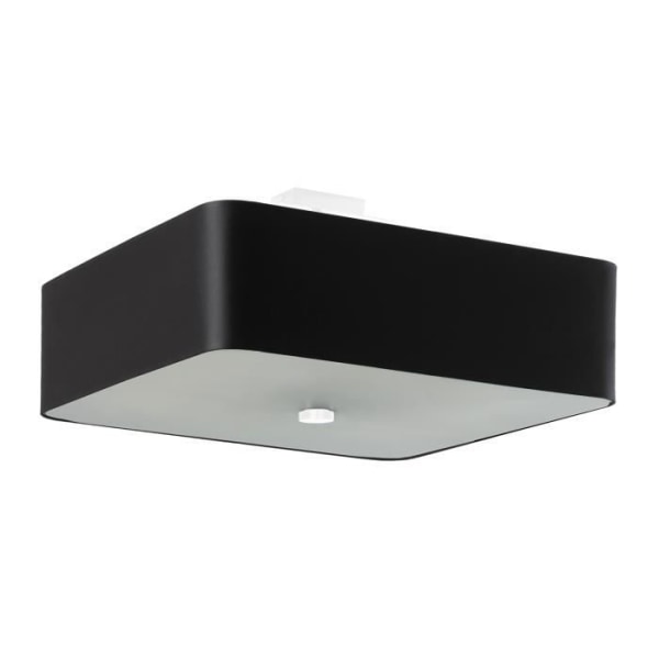 LOKKO 45 E27 Moderne Sort stof Loftslampe SOLLUX