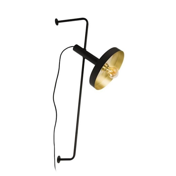 Væglampe - FARO - WHIZ - Farve Sort - E27 - Stål - 84 cm Sort