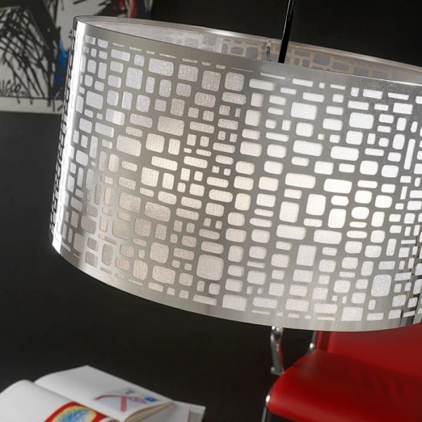 Loftlampe - Onli - BRUCE - Cylindrisk - Metal - Sølv - E27