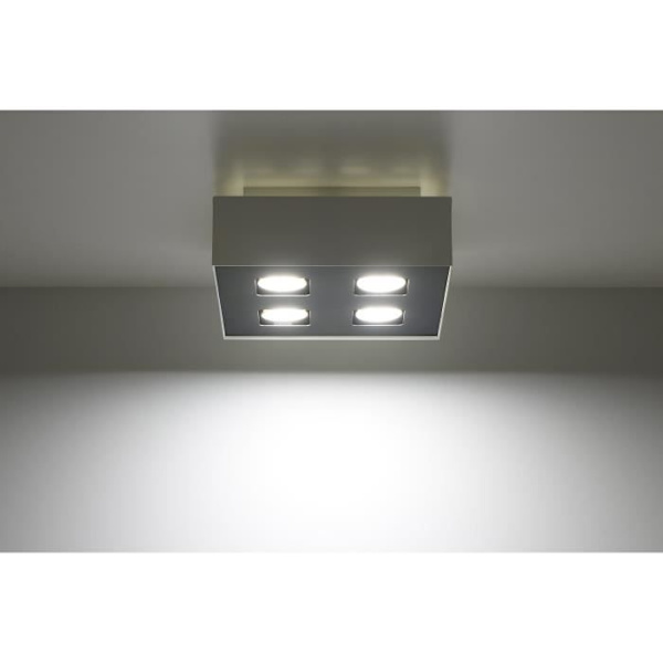 MONO 4 LED loftslampe - Sollux Lighting - Hvid - 4 GU10 pærer - Moderne design
