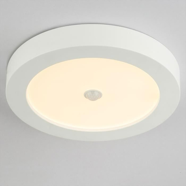 LED bygningspanel, bevægelsessensor, 1600, varm hvid, D 22,6 cm, PAULA