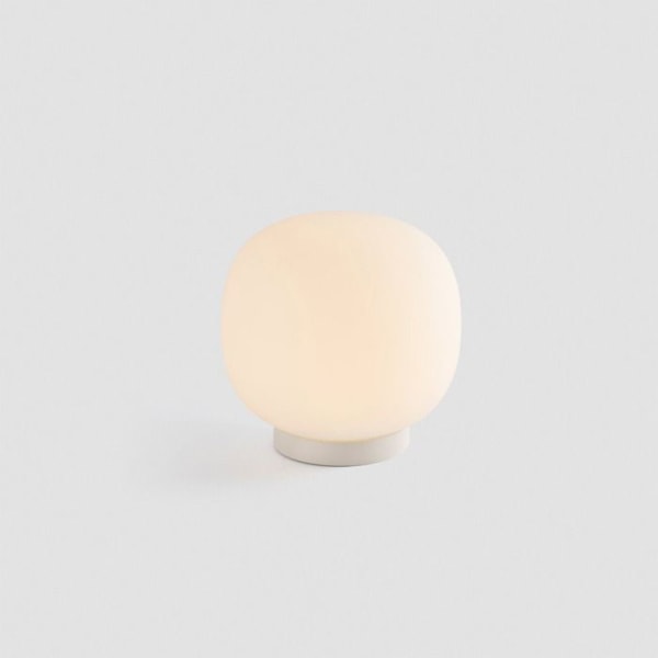 Bordslampa - FARO - AMELIA - Matt Vit Globe - Stål och Glas - E27 15W Vit