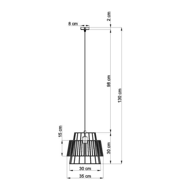 GATE E27 LED Pendel Modern Loft Boho Design Corridor - Hvid