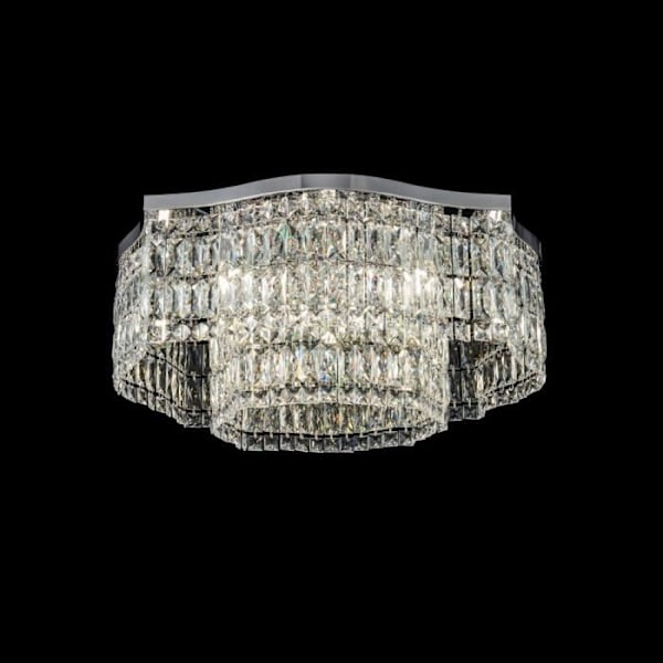 Dune Chrome plan taklampa, 10 lampor, E14 Krom