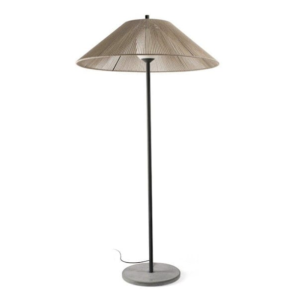 SAIGON OUT C100 Gulvlampe grå/beige 71569-10 INOXIDABEL