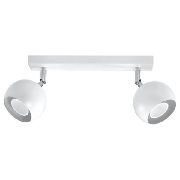 OCULARE 2 LED-taklampa - SOLLUX - Vit - 2 GU10-lampor - Modern Design LOFT Spot