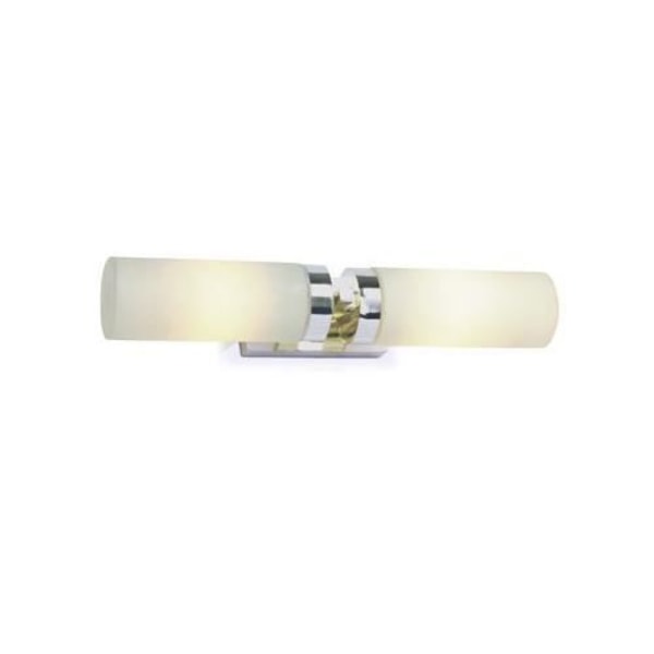 KVM-switch - GENERISK - STELLA Vägg 2L - Metall - E14 - IP44 stål, vit