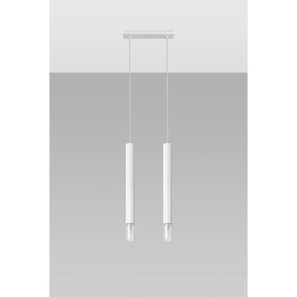 Sollux Lighting Wezyr Bar Pendel Taklampa, Vit, 2x G9