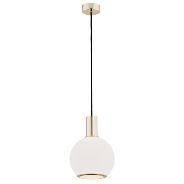 Argon SAGUNTO Dome loftslampe 20 cm mat opal, messing stål - moderne design
