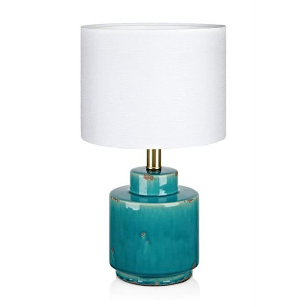 m a r k s l o j d COUS bordlampe 1L Antik blå/hvid - 7330024564602