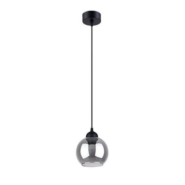 Plafonnier - SOLLUX - Alino - Hängande kupol - Svart - E27 - 60W - IP20