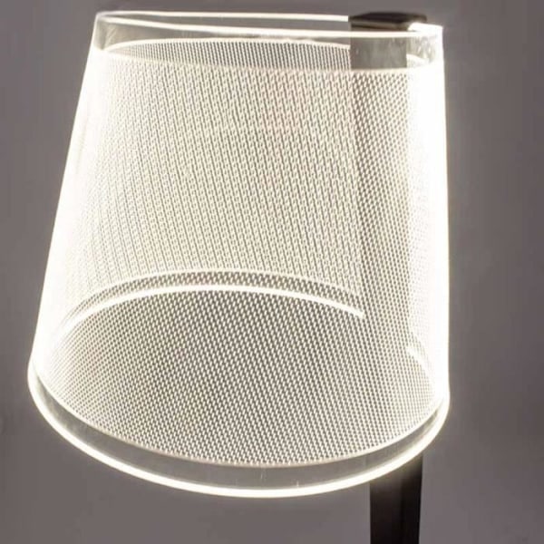 Bordlampe - CRISTAL RECORD - Elna - LED 6W - Hvid - Moderne design - Indendørs Vit