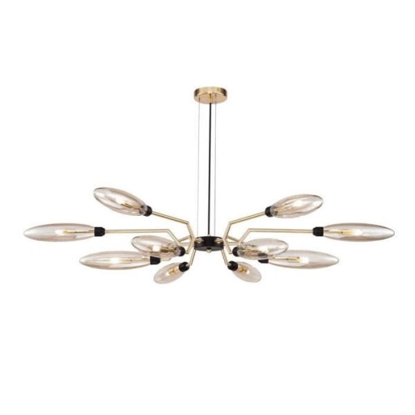 Plafonnier - VENTURA - 12 Lyskilder - Mat Guld - G9 - Moderne Design