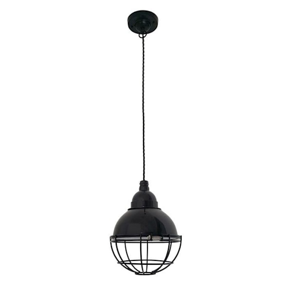 Pendel - FARO - Klar - Svart - Metall - E27 - 164 cm Svart