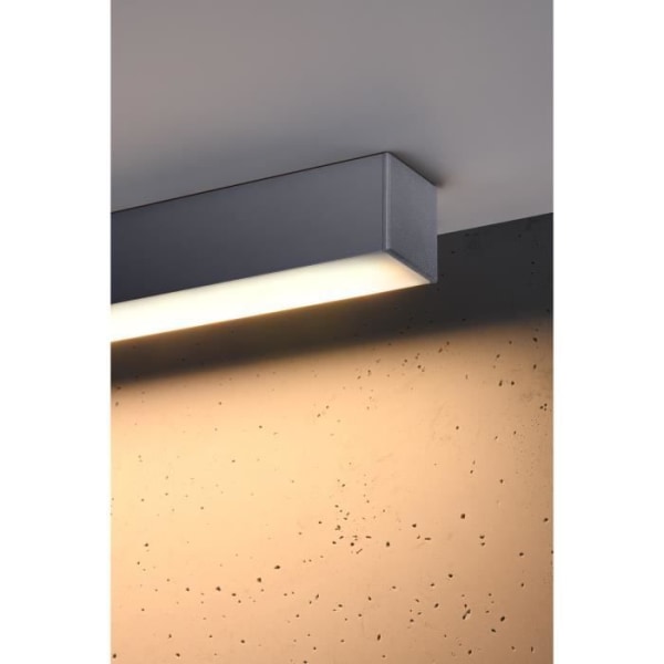 Sollux PINNE LED Integreret 95cm Linear Flush Light Grey 3000K