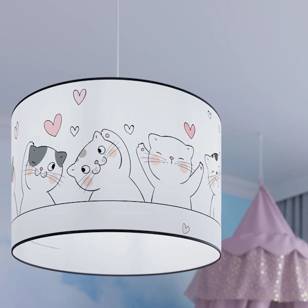 Sollux Lighting Cat 40 hængelampe vit/flerfärgad
