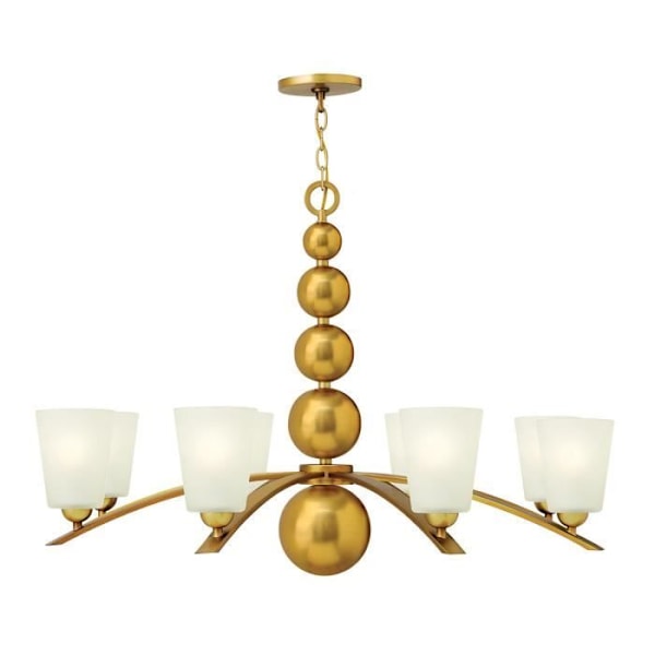 Ljuskrona - ELSTEAD LIGHTING - Zelda - 8 armar - Vintage mässingsfinish - E27 - Inomhus