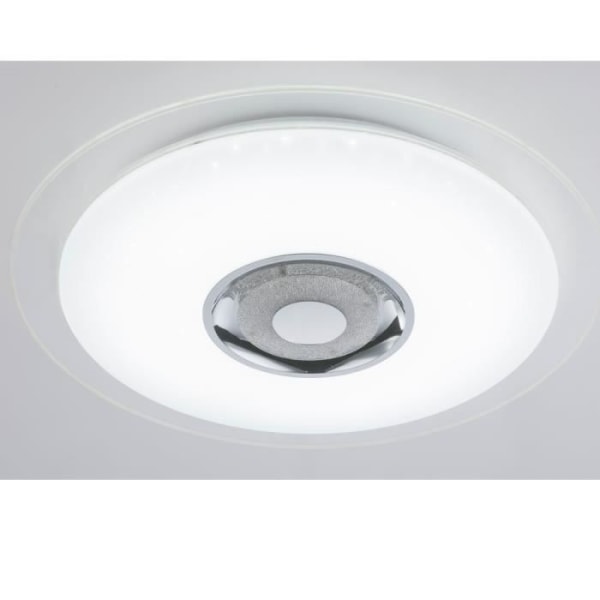 RGB LED loftslampe, Bluetooth højttaler, D 47,5 cm, TUNE