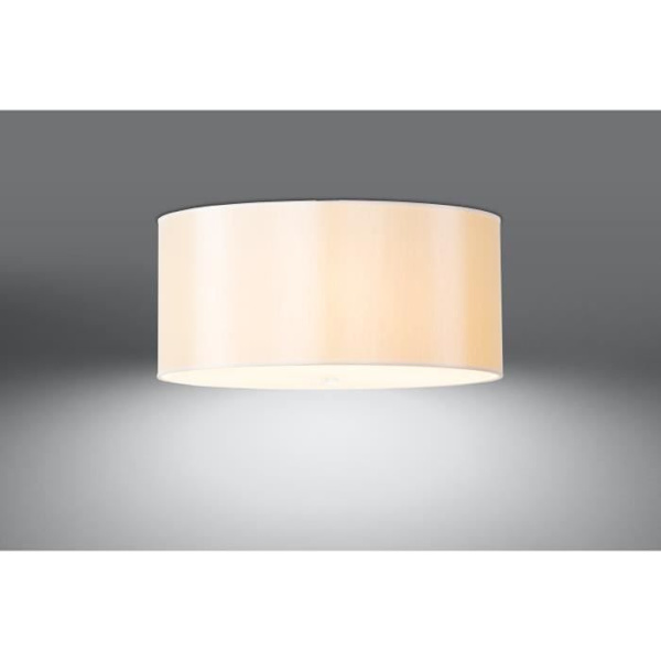 OTTO 60 E27 Moderne Hvid stof Loftslampe SOLLUX