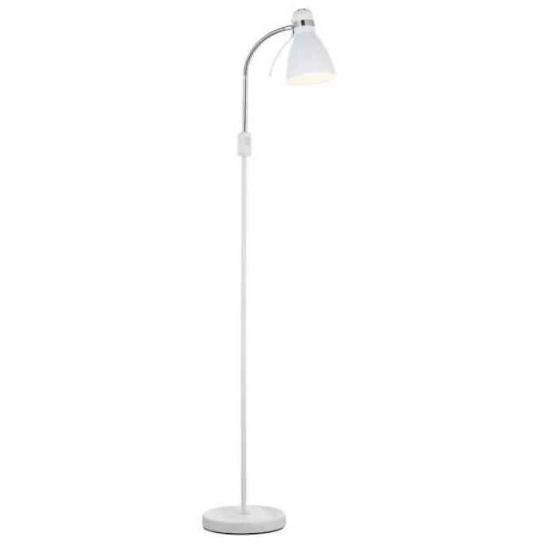 Gulvlampe - Keria - VIKTOR - Hvid metal - E27 - Moderne design Vit