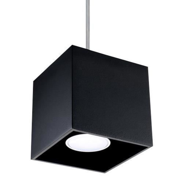 QUAD LED Pendellampa Modern Loft Design för Sovrum Vardagsrum Trappa Korridor - Svart