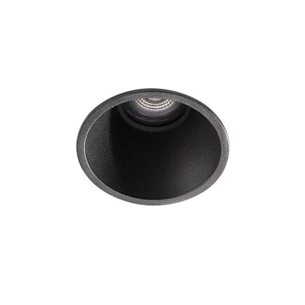 Faro FRESH - Sort loftsindbygningslampe, GU10, IP65 Sort