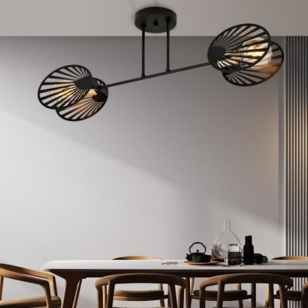 Emibig Taklampa Talia svart 2 x E27 svart
