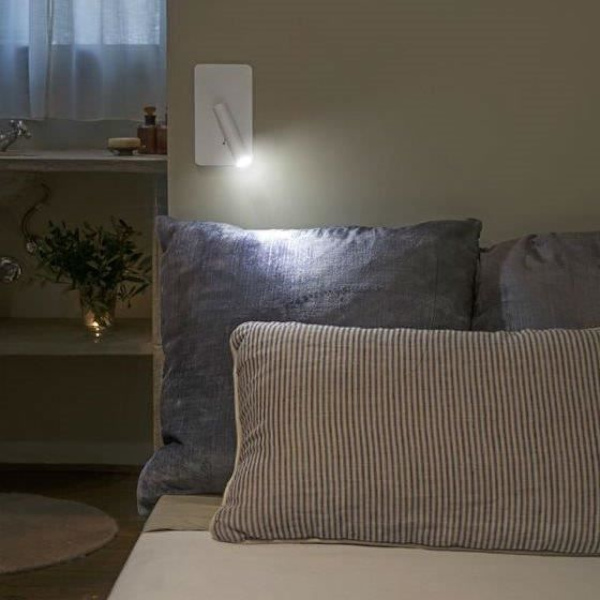 Applikationslampa LED - FARO - Suau - Svart Metall - H17cm - 3W 3000K BLANCO