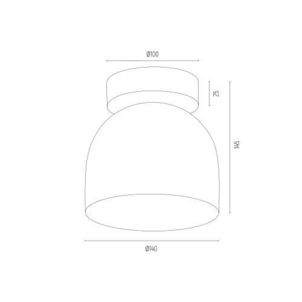 Argon GARLAND Utanpåliggande downlight, vit struktur