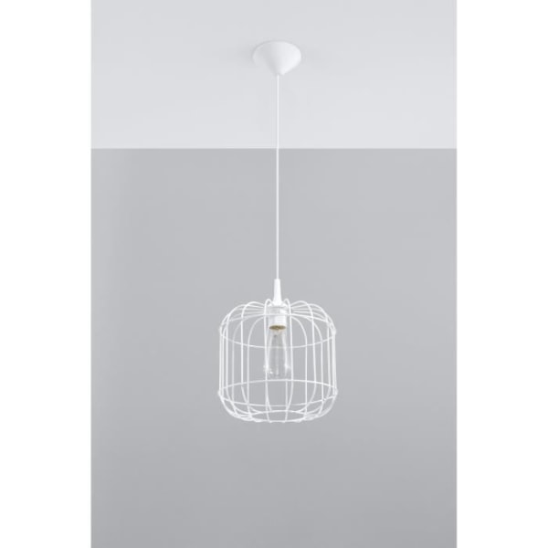 CELTA E27 LED Pendellampa Modern Loft Boho Design Corridor - SOLLUX - Vit - 1 glödlampa - 60W