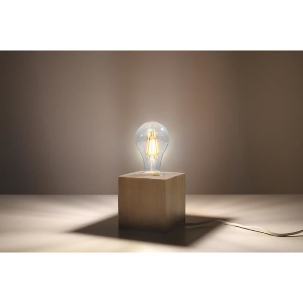 ARIZ E27 Boho Bordlampe Naturtræ SOLLUX