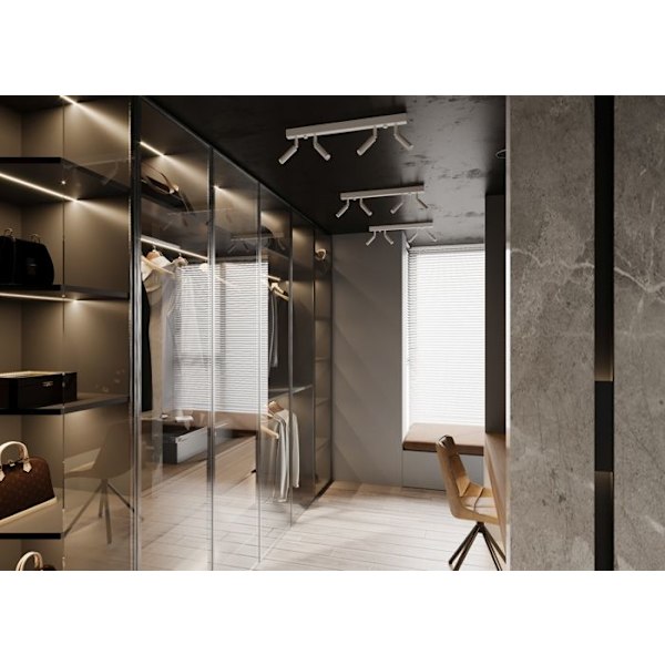 EYETECH 1 Modern Loft Design Væglampe til Soveværelse Stue Trapper Gang - Hvid