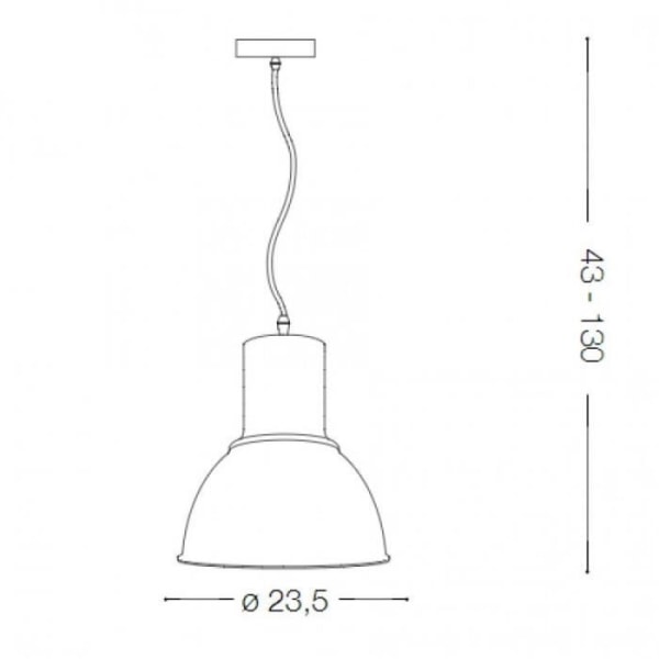 Ideal Lux - BREEZE SP1 SORT 1 LYS LAMPE