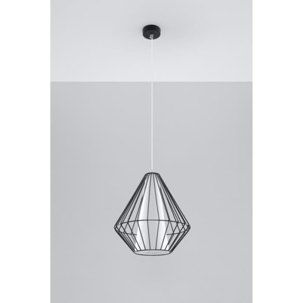 DEMI E27 LED Pendellampa Modern Loft Boho Design Corridor - Svart