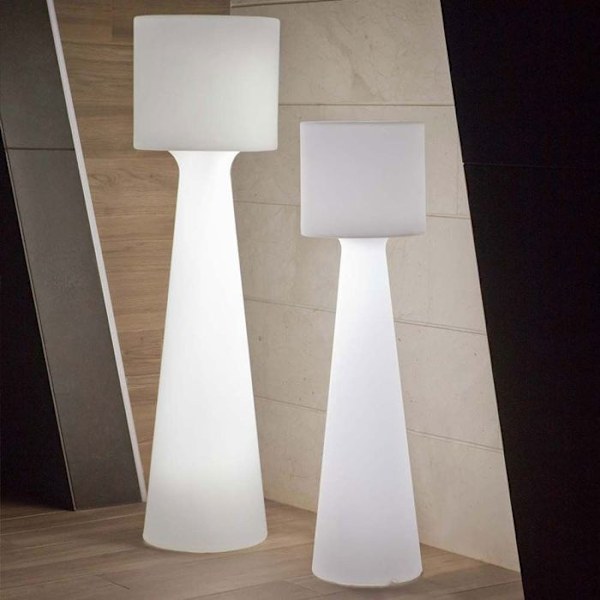 Udendørs gulvlampe 170 MOOVERE 170cm Udendørs hvidt lys genopladeligt batteri led/rgb RGB + VIT LED