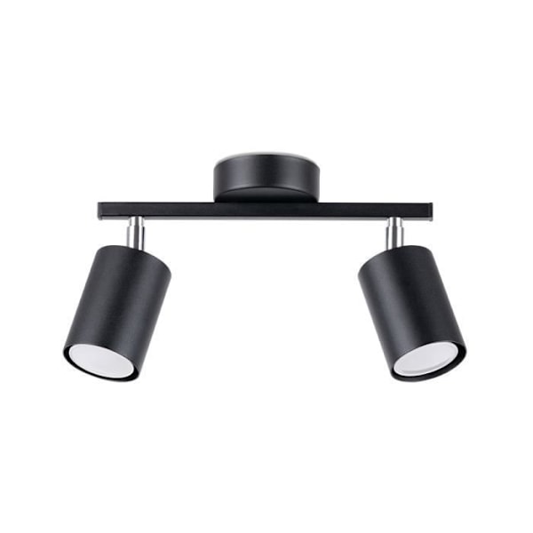 Spot i Loft - Sollux - Lemmi - Sort - 2 Lamper - GU10 - 40W