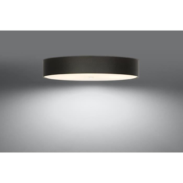 SKALA 80 E27 Modern svart tyg taklampa SOLLUX