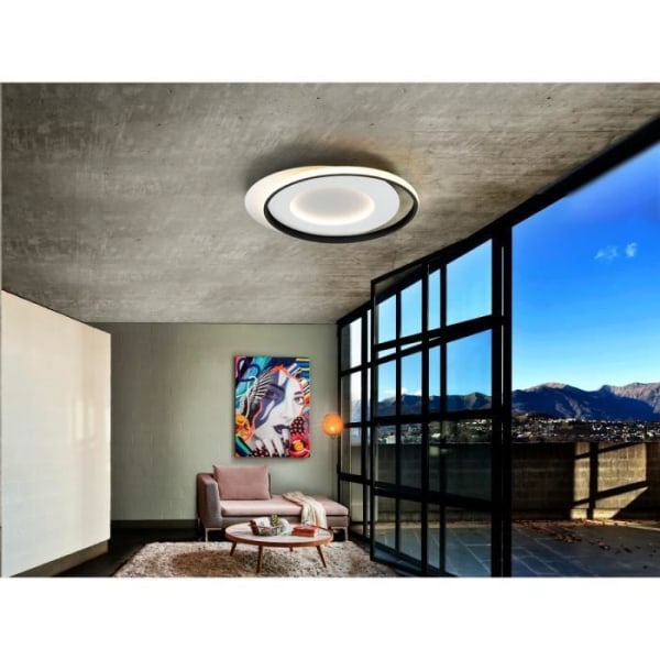 Schuller LIMBOS Semi Forsænket Integreret Led Hvid, Sort 4000K 4400Lm