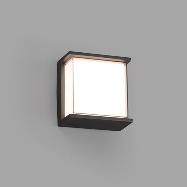 Vägglampa HIKARI - Mörkgrå - Utomhus - LED BLANCO