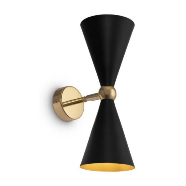 Væglampe - Maytoni - Vesper - 2 Lyskilder - Sort - Metal - Guld Sort