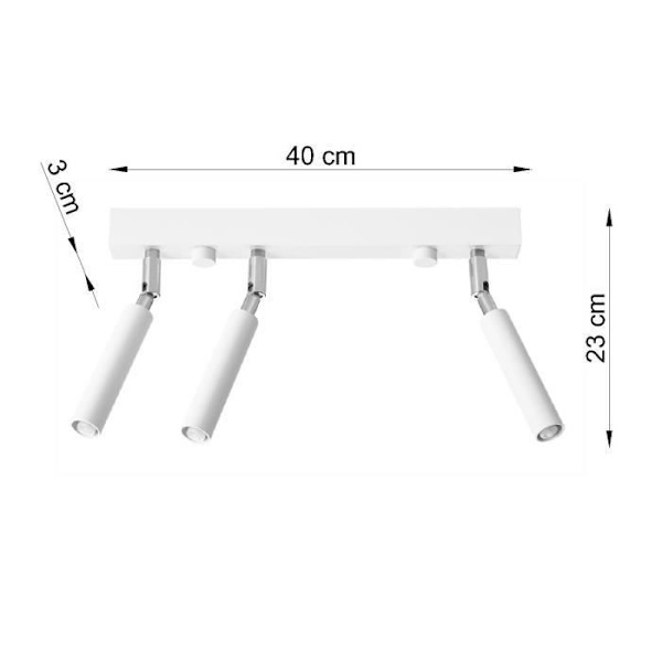 EYETECH 3 Taklampa Modern Loft Design för sovrum Vardagsrum Trappor Korridor - Vit