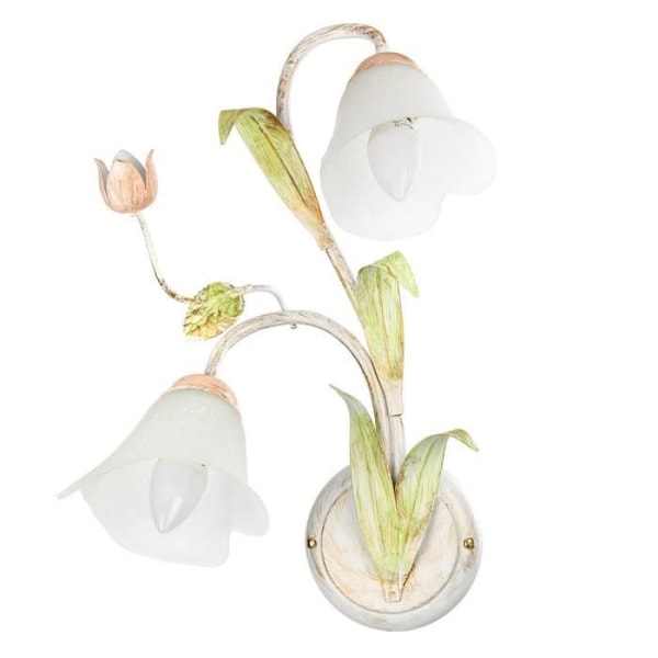 Vägglampa - Onli - WILMA - Glasskärm - 2 E14-lampor - Modern design